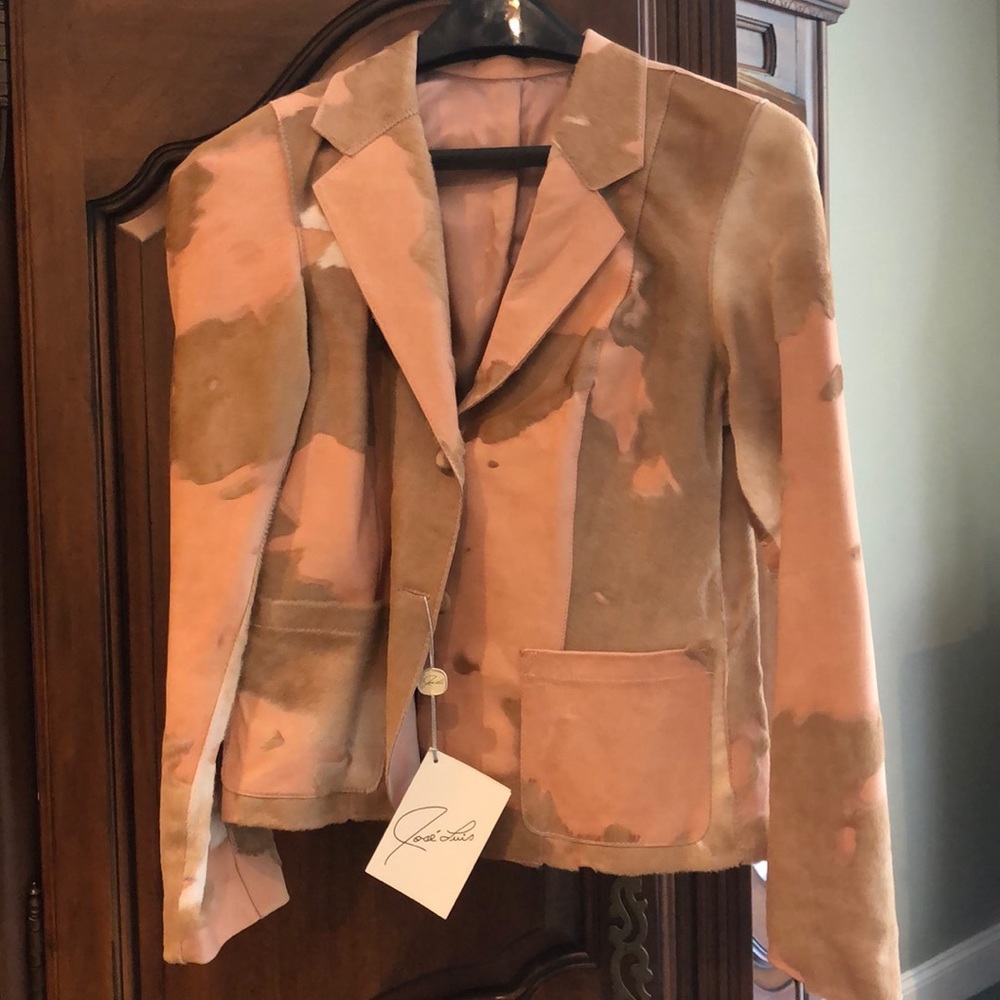 Jose Luis leather and suede jacket